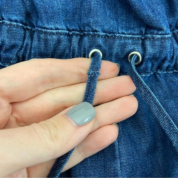 Lovers and Friends Junie Romper in Denim Blue - Picture 9 of 14